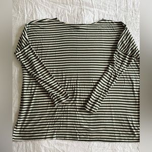 Hatch The Longsleeve Tee green stripe